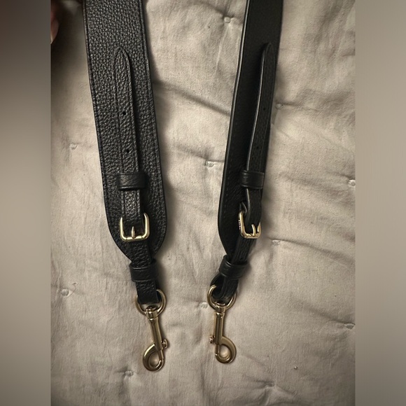 Coach Black Leather Guitar Strap - Picture 4 of 7